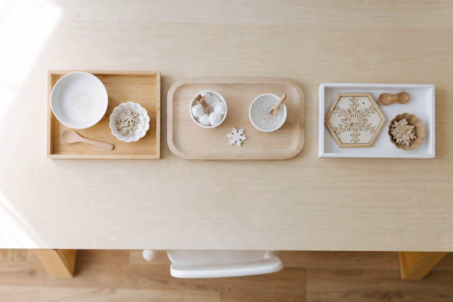 Montessori Tablett im Winter: 12 Ideen nach Lernbereichen