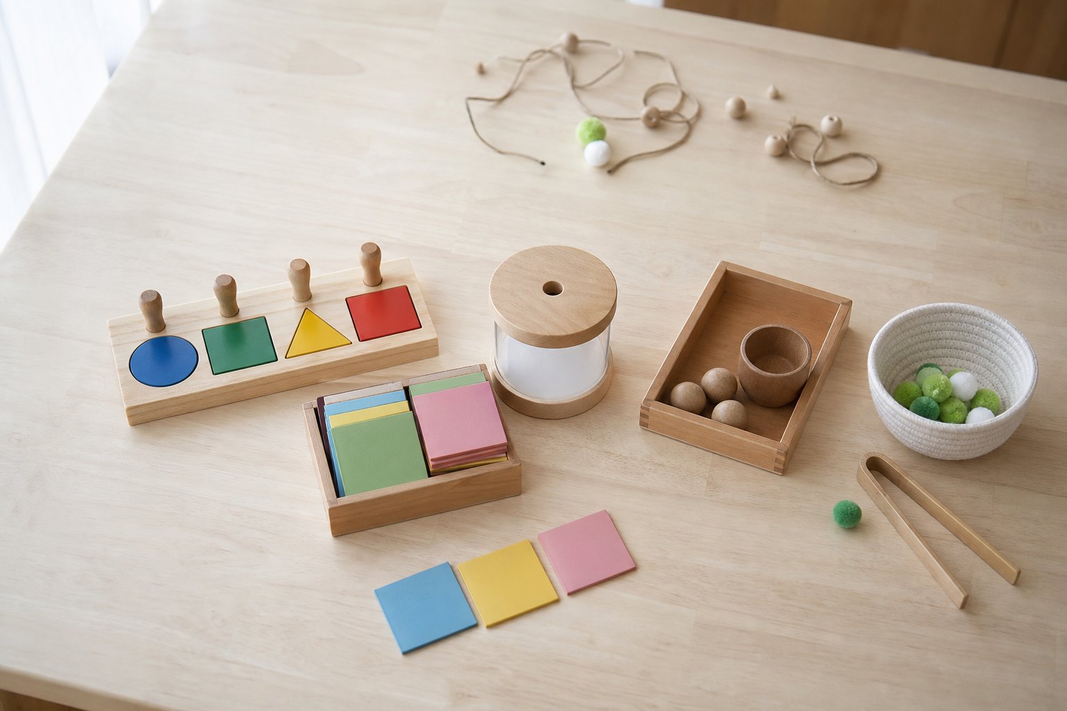 Montessori-Material selber machen: Sandpapierbuchstaben, Farbtäfelchen und Zahlenstangen